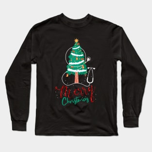 health worker merry christmas Long Sleeve T-Shirt